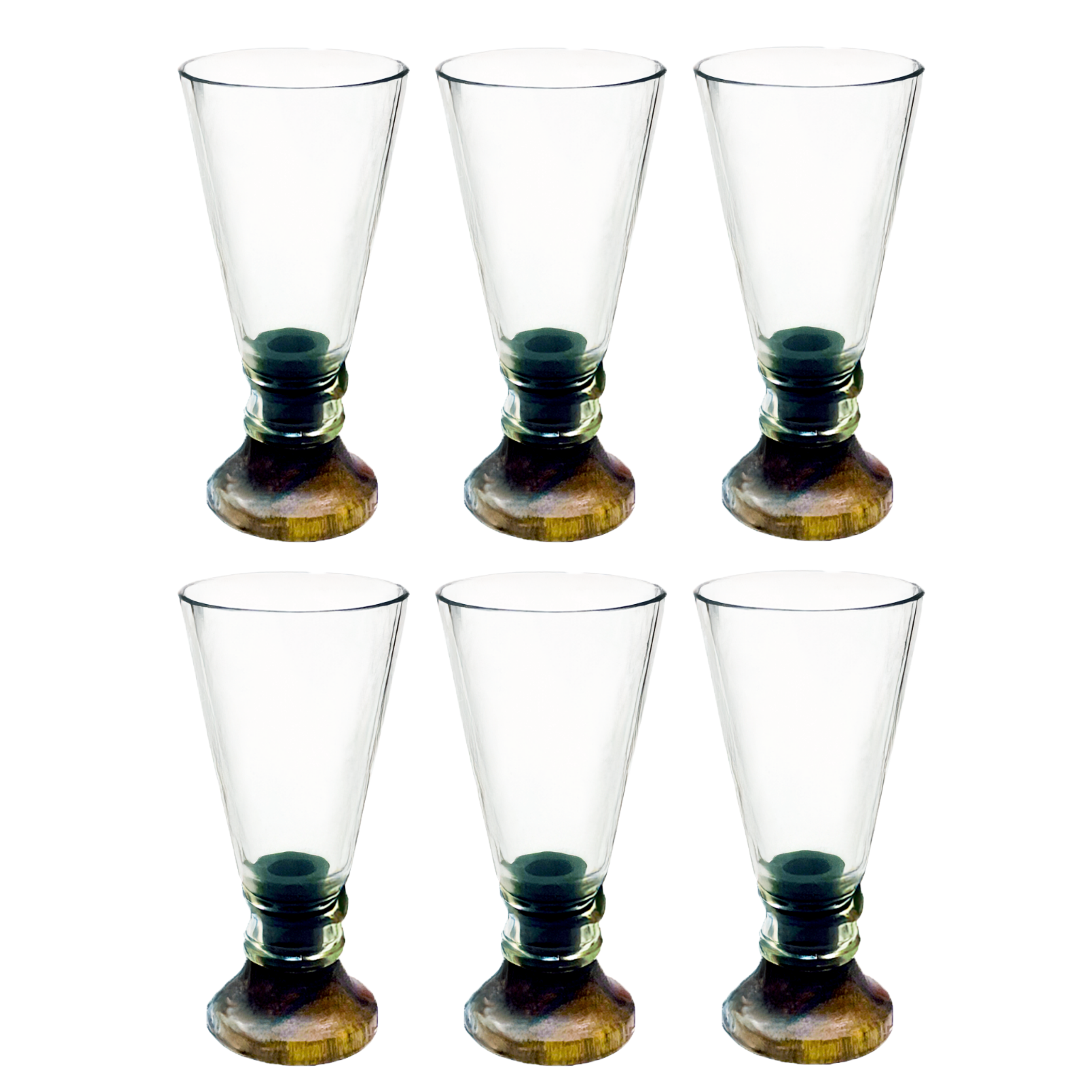 Eco-friendly gifts made with recyclable glassware, Clear Shot Glasses (Set of Two)