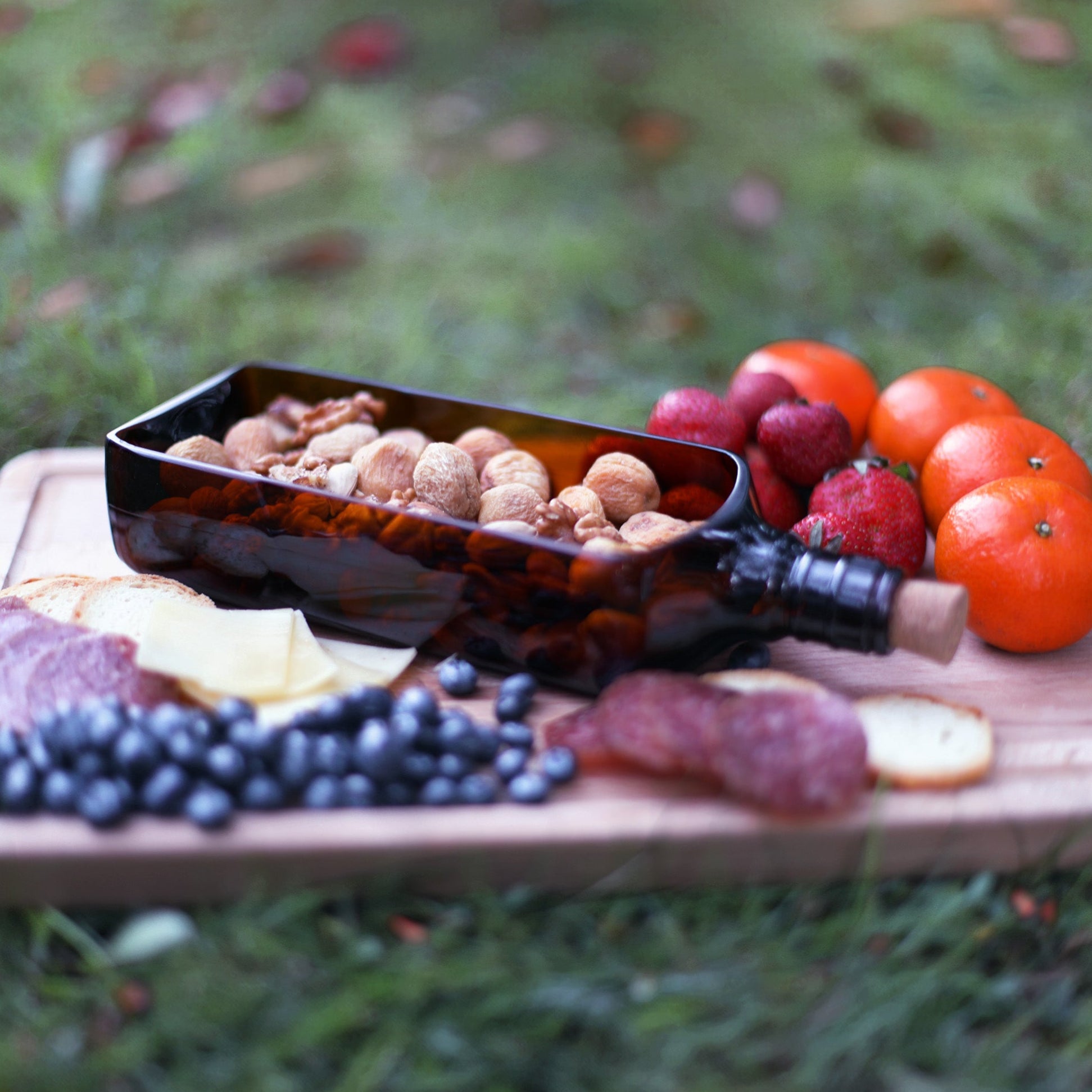 Eco-friendly gifts made with recyclable glassware, Ballantine Bottle Platter