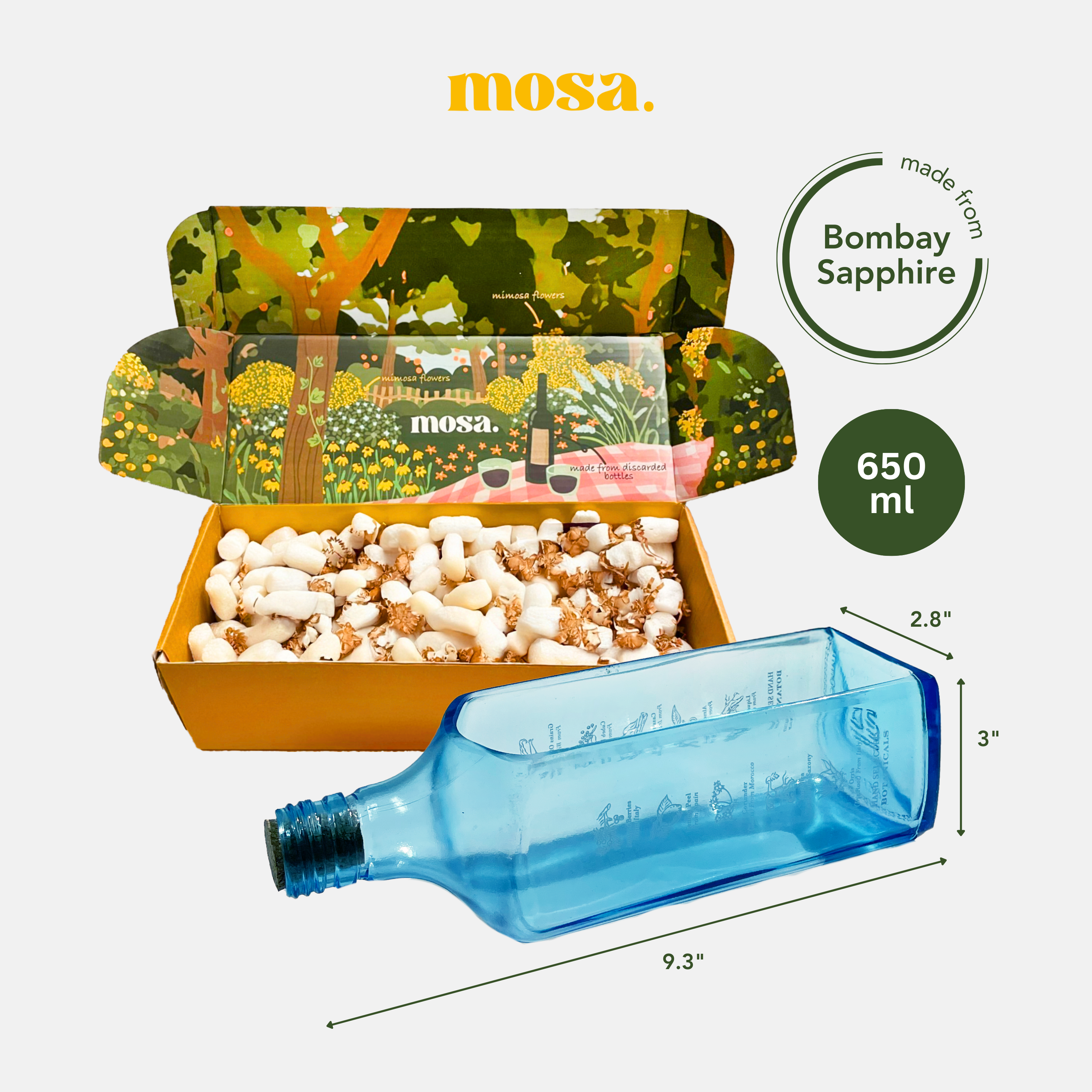 Eco-friendly gifts made with recyclable glassware, Bombay Sapphire Platter