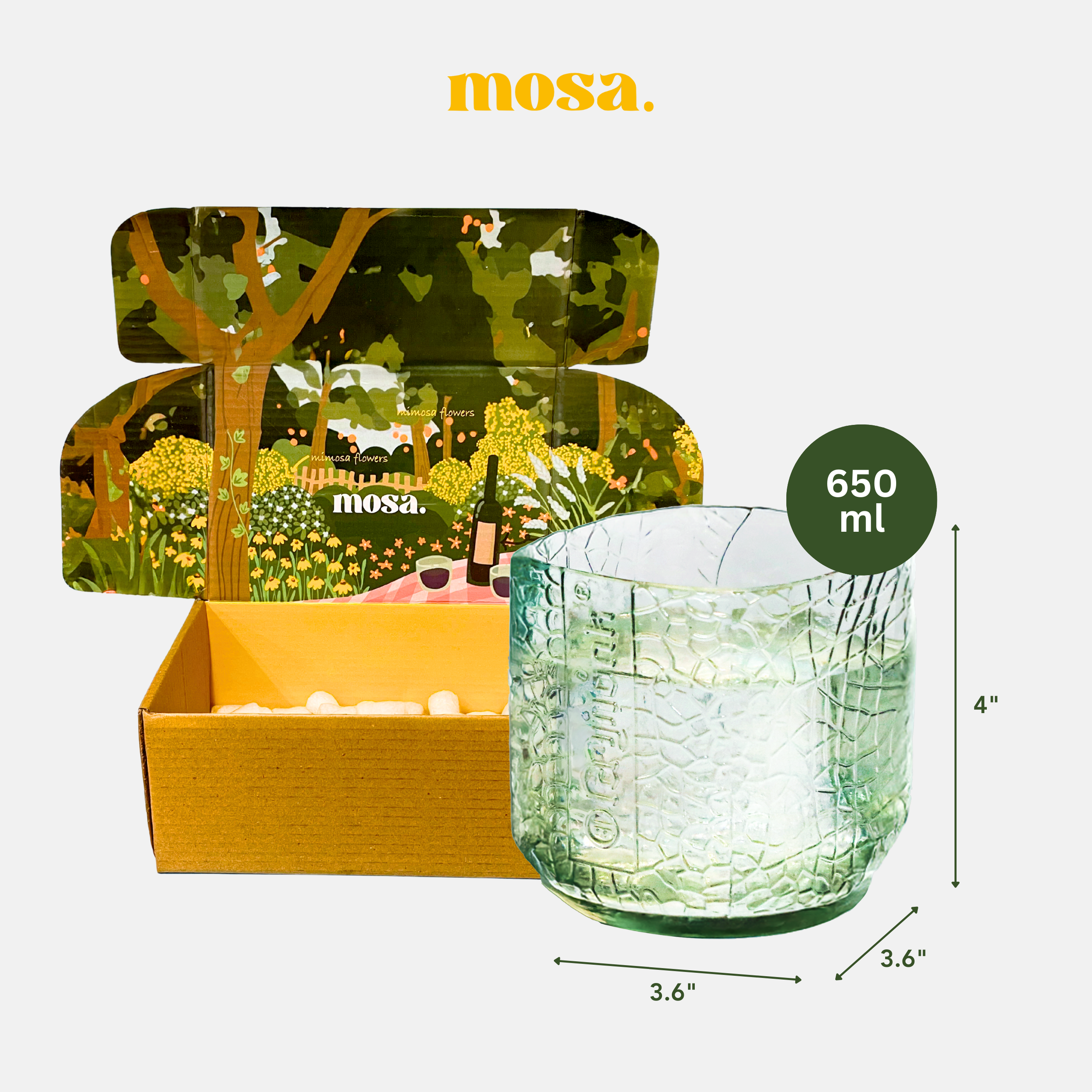 Eco-friendly gifts made with recyclable glassware, Old Monk Drinking Glass