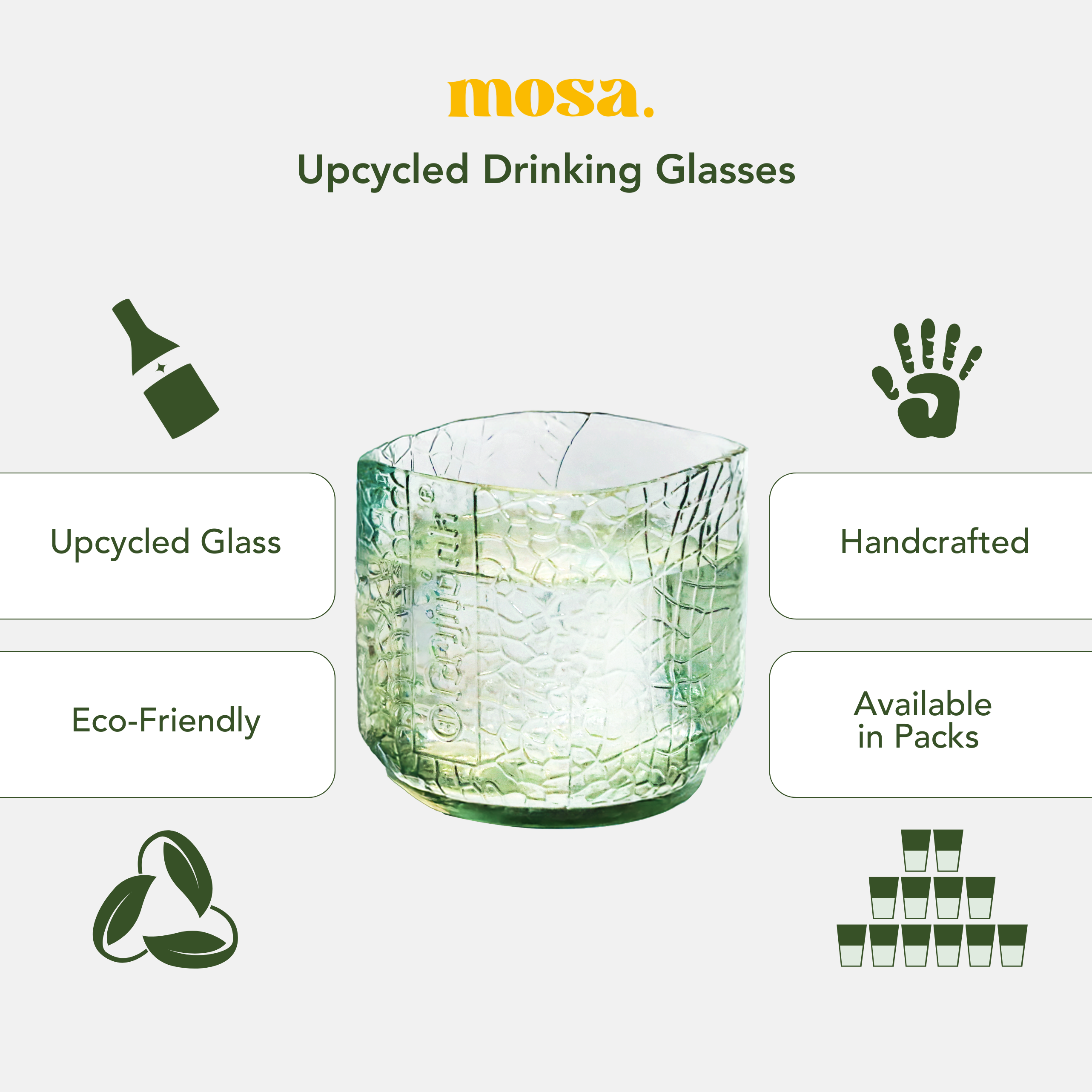 Eco-friendly gifts made with recyclable glassware, Old Monk Drinking Glass