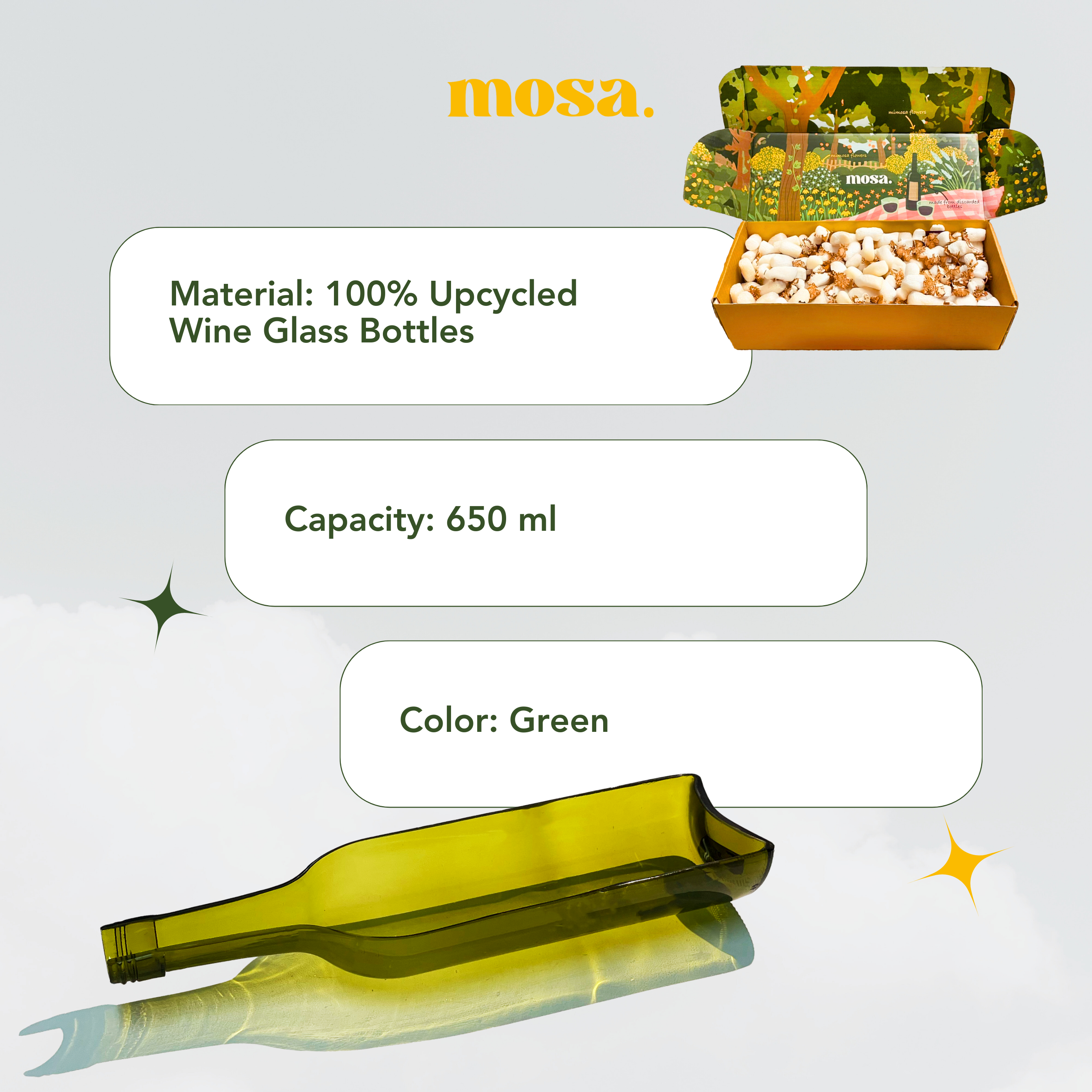 Eco-friendly gifts made with recyclable glassware, Ballantine Bottle Platter