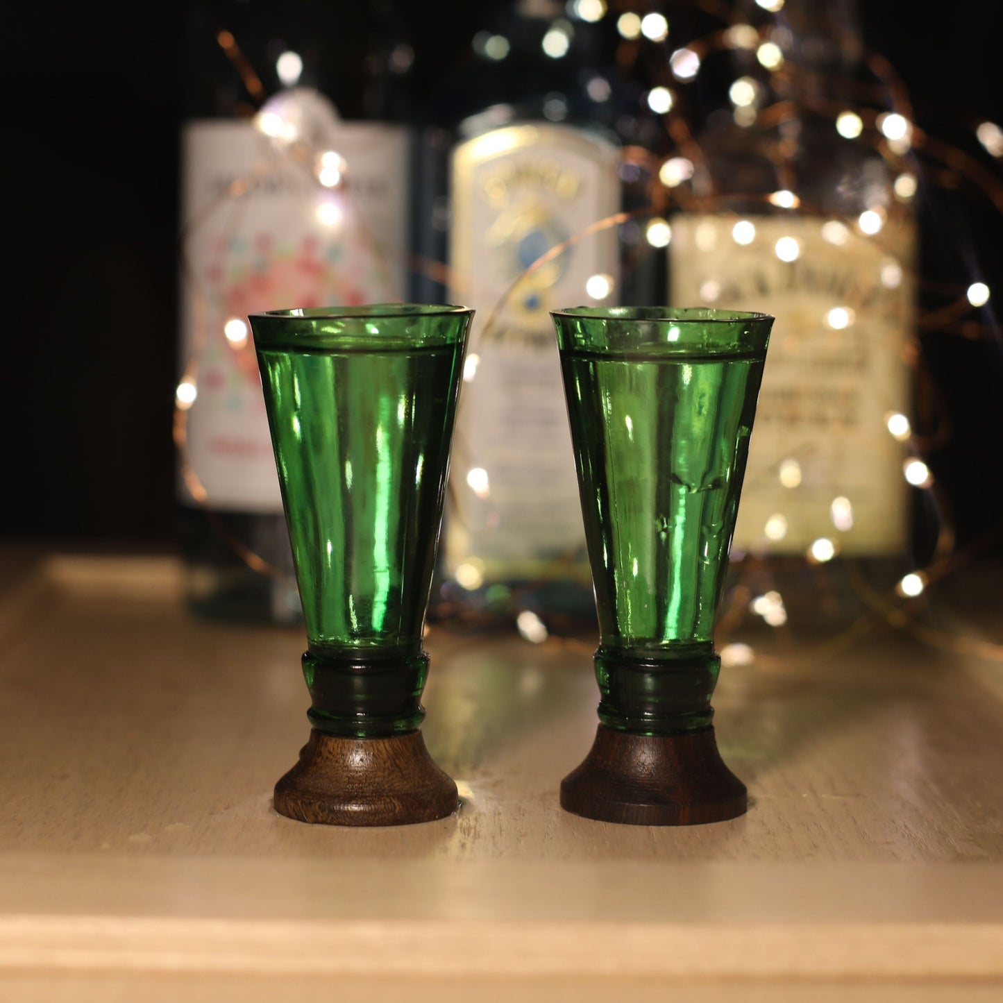 Green Shot Glasses (Set of Two)