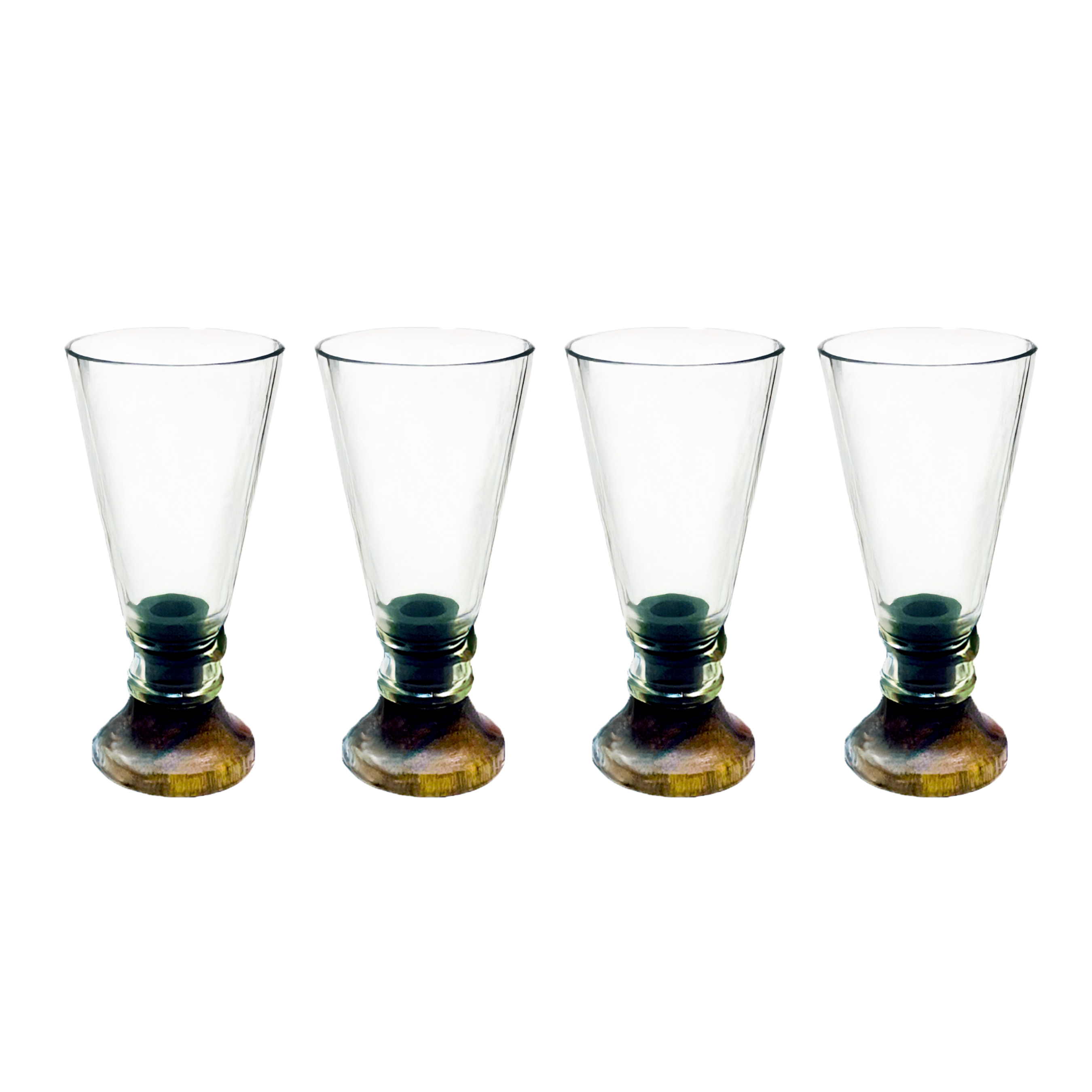 Eco-friendly gifts made with recyclable glassware, Clear Shot Glasses (Set of Two)