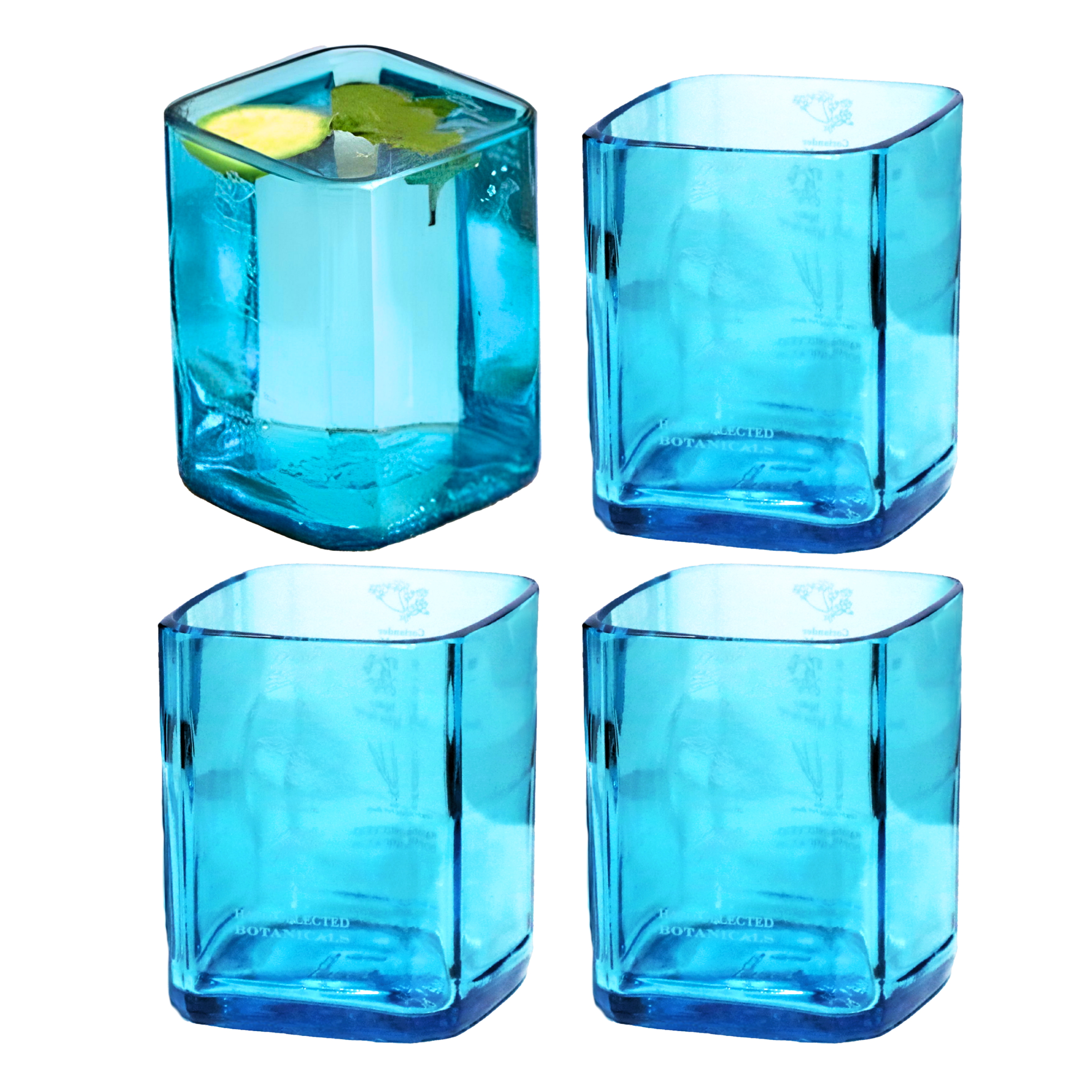 Eco-friendly gifts made with recyclable glassware, Bombay Sapphire Glasses