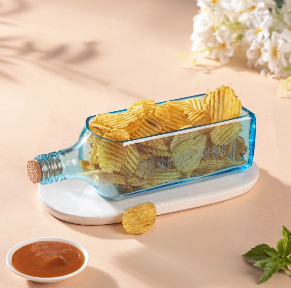 Eco-friendly gifts made with recyclable glassware, Bombay Sapphire Platter