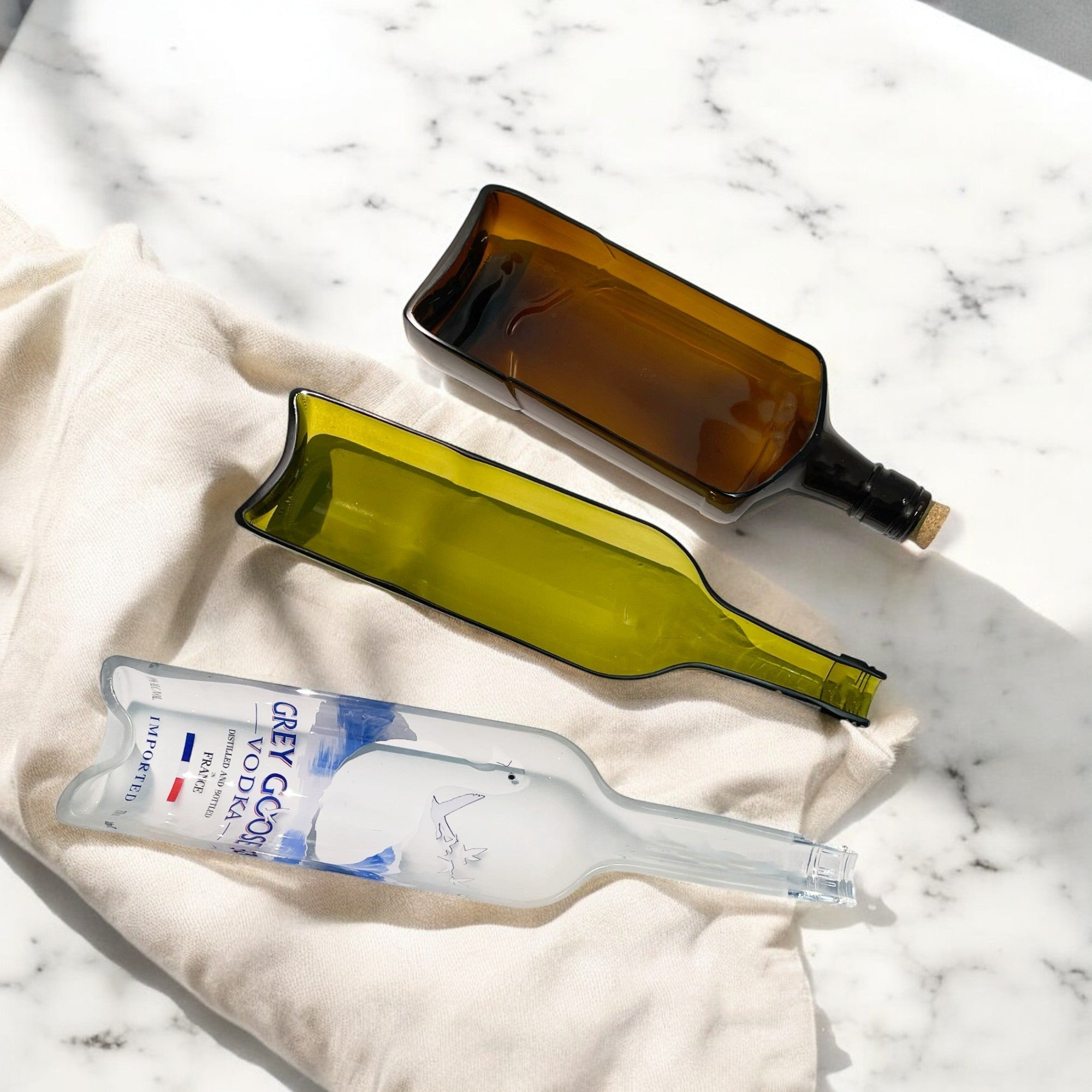 Eco-friendly gifts made with recyclable glassware, Ballantine Bottle Platter