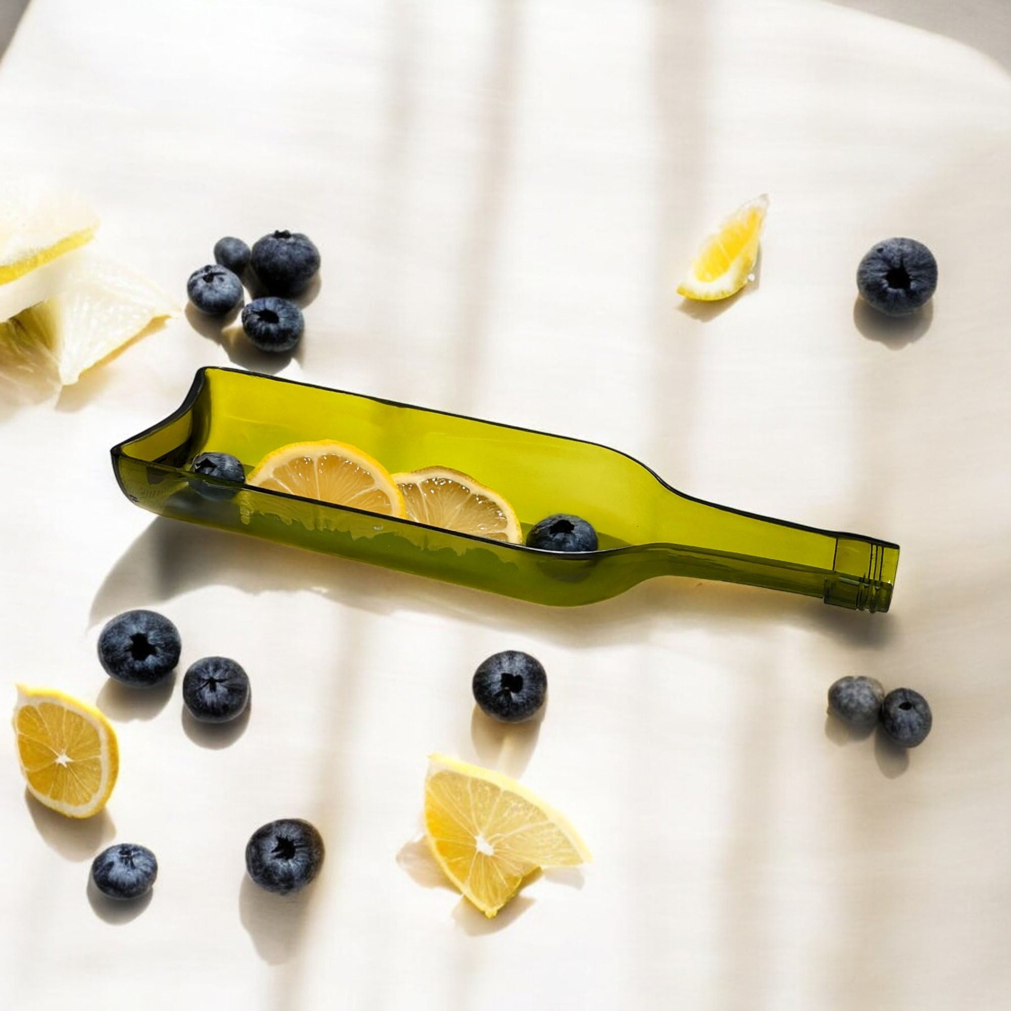 Eco-friendly gifts made with recyclable glassware, Ballantine Bottle Platter