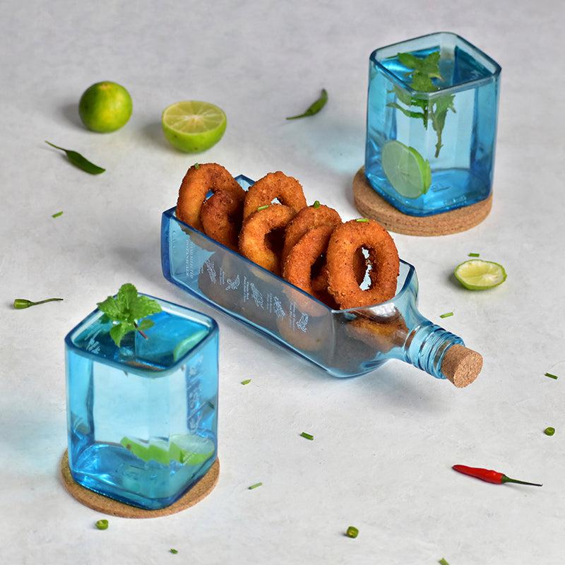 Eco-friendly gifts made with recyclable glassware, Bombay Sapphire Platter