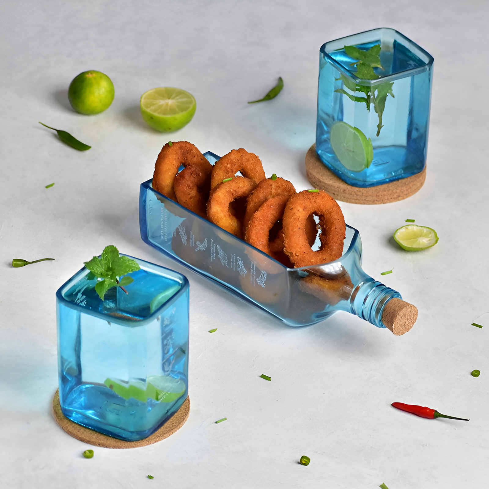 Eco-friendly gifts made with recyclable glassware, Bombay Sapphire Glasses