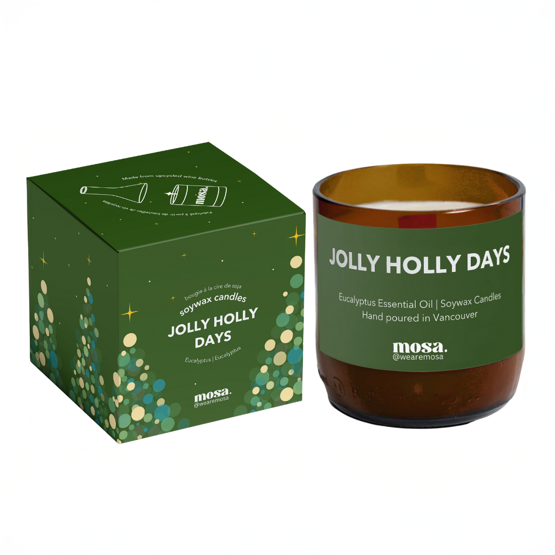 Jolly Holly Days Holiday Candle
