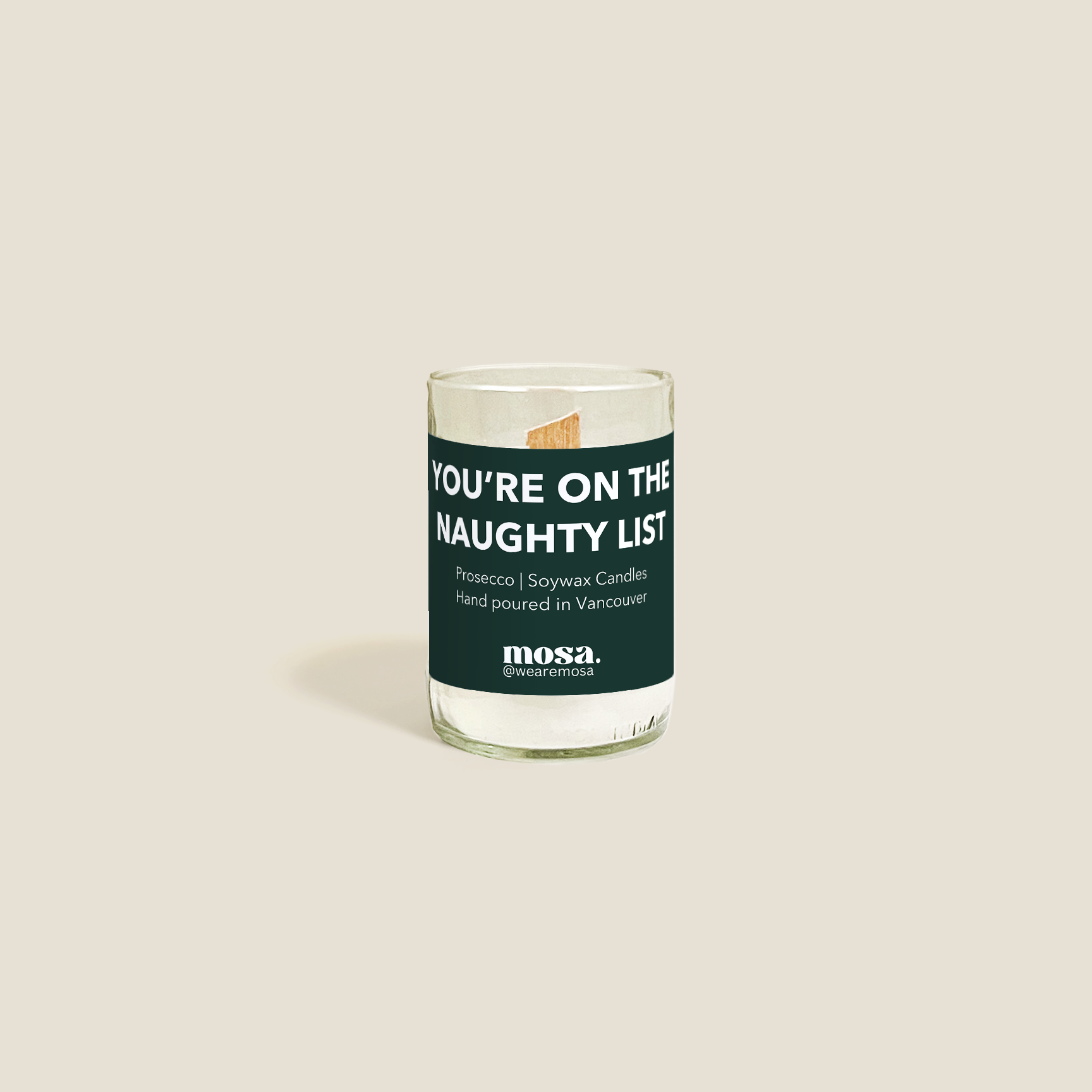 You’re On The Naughty List Holiday Candle