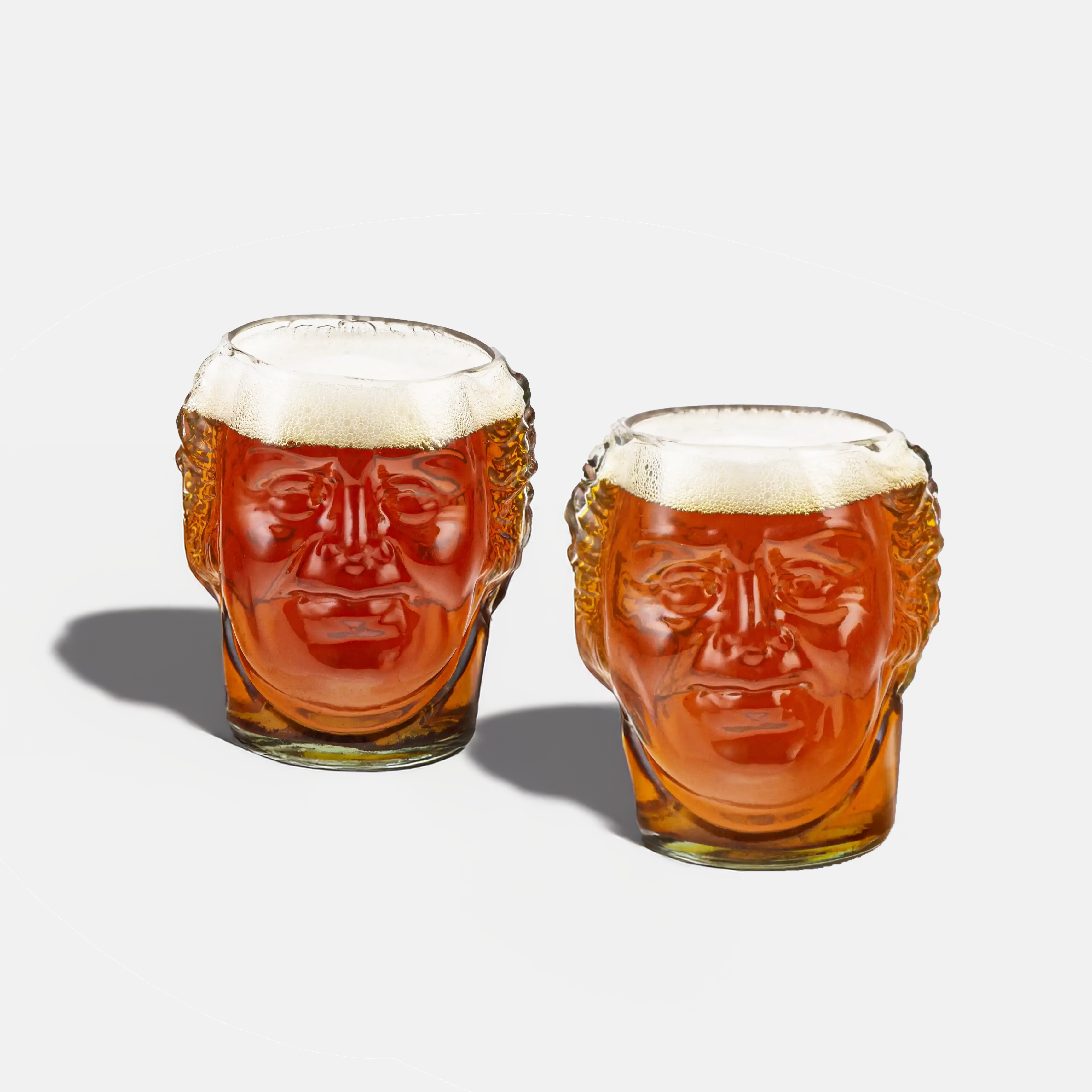 Eco-friendly gifts made with recyclable glassware, Old Monk Drinking Glass Skull