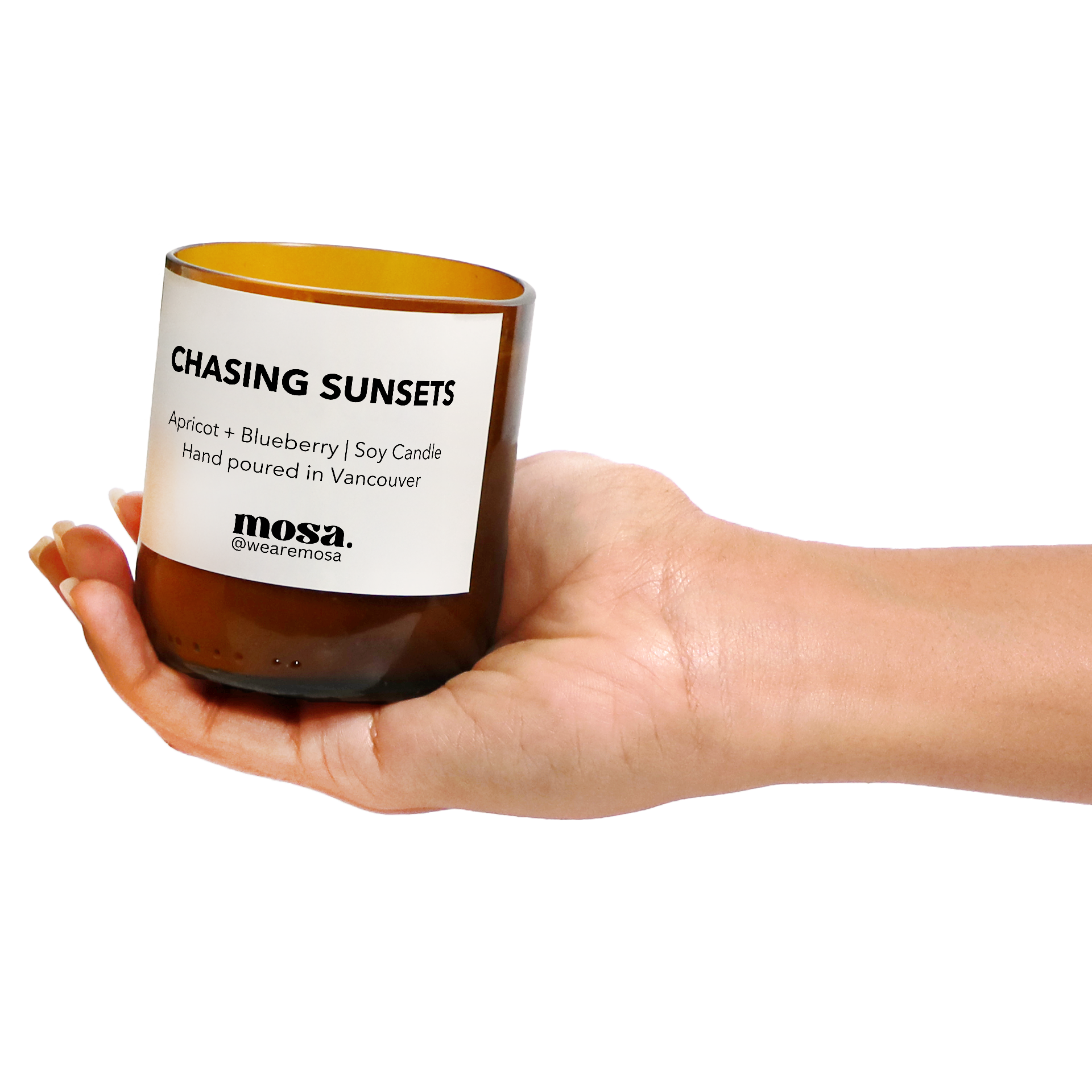 Chasing Sunsets, soywax candle, hand poured in Vancouver