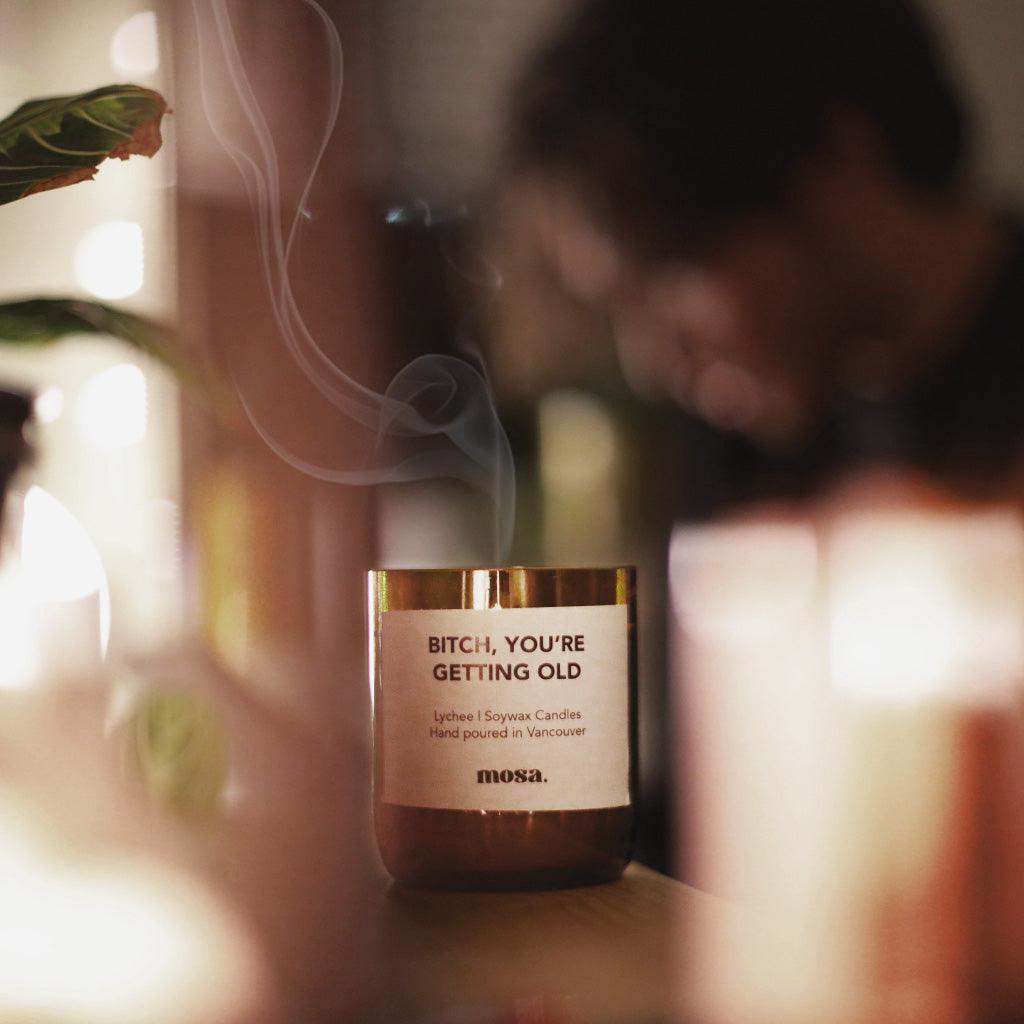 Bitch, you're getting old Lychee Candle