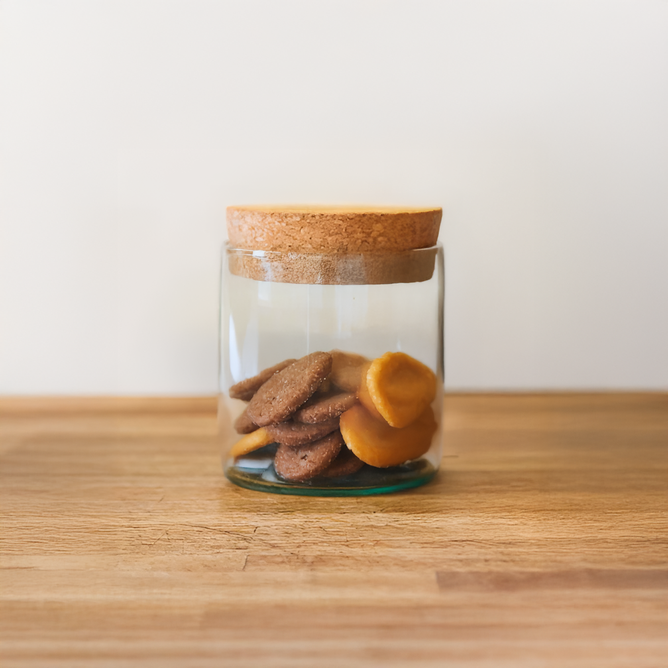 Eco-friendly gifts made with recyclable glassware, Upcycled Top Cut Wine Bottle Jar, 