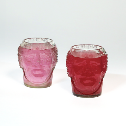 Eco-friendly gifts made with recyclable glassware, Old Monk Drinking Glass Skull