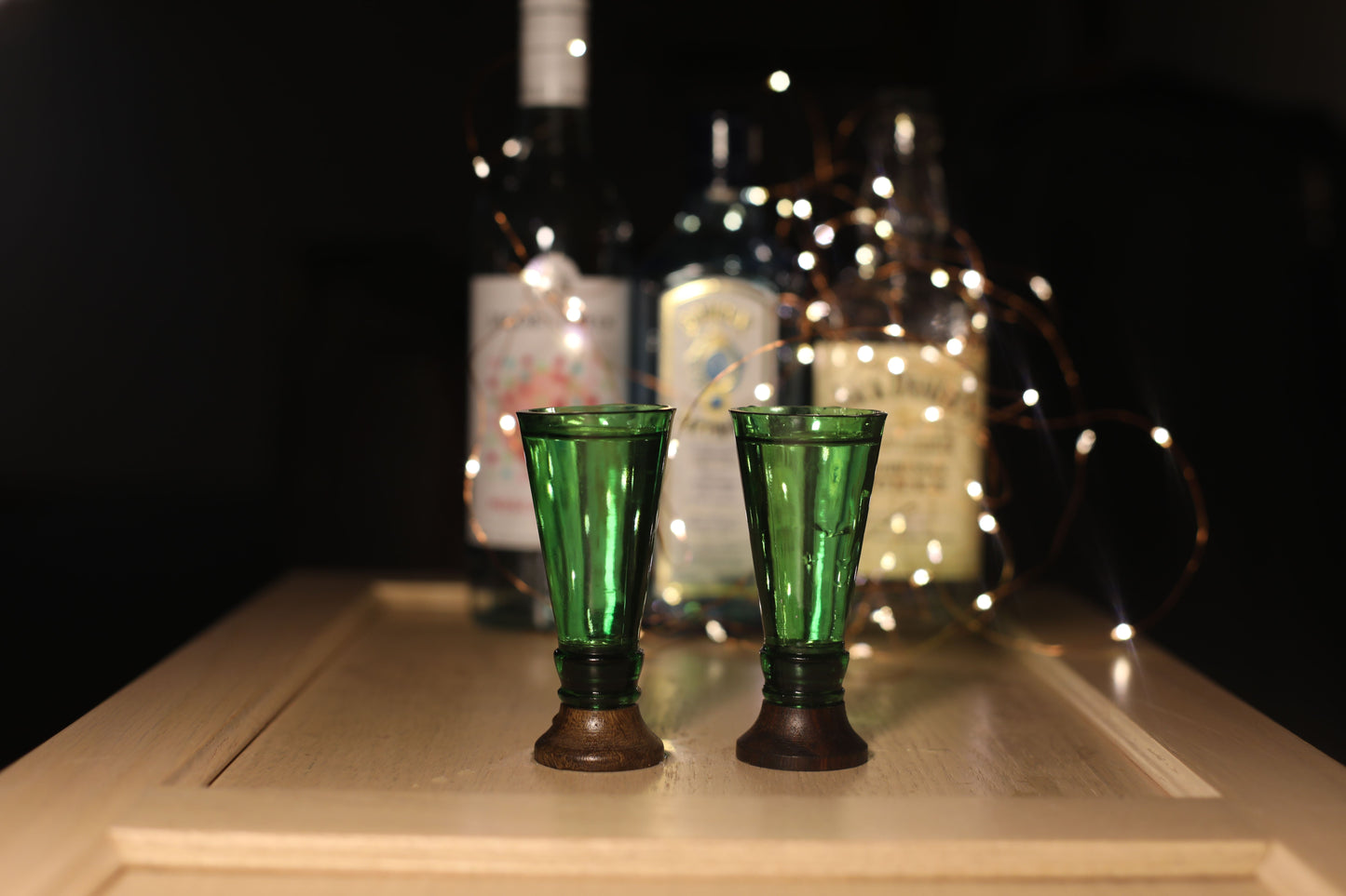 Green Shot Glasses (Set of Two)