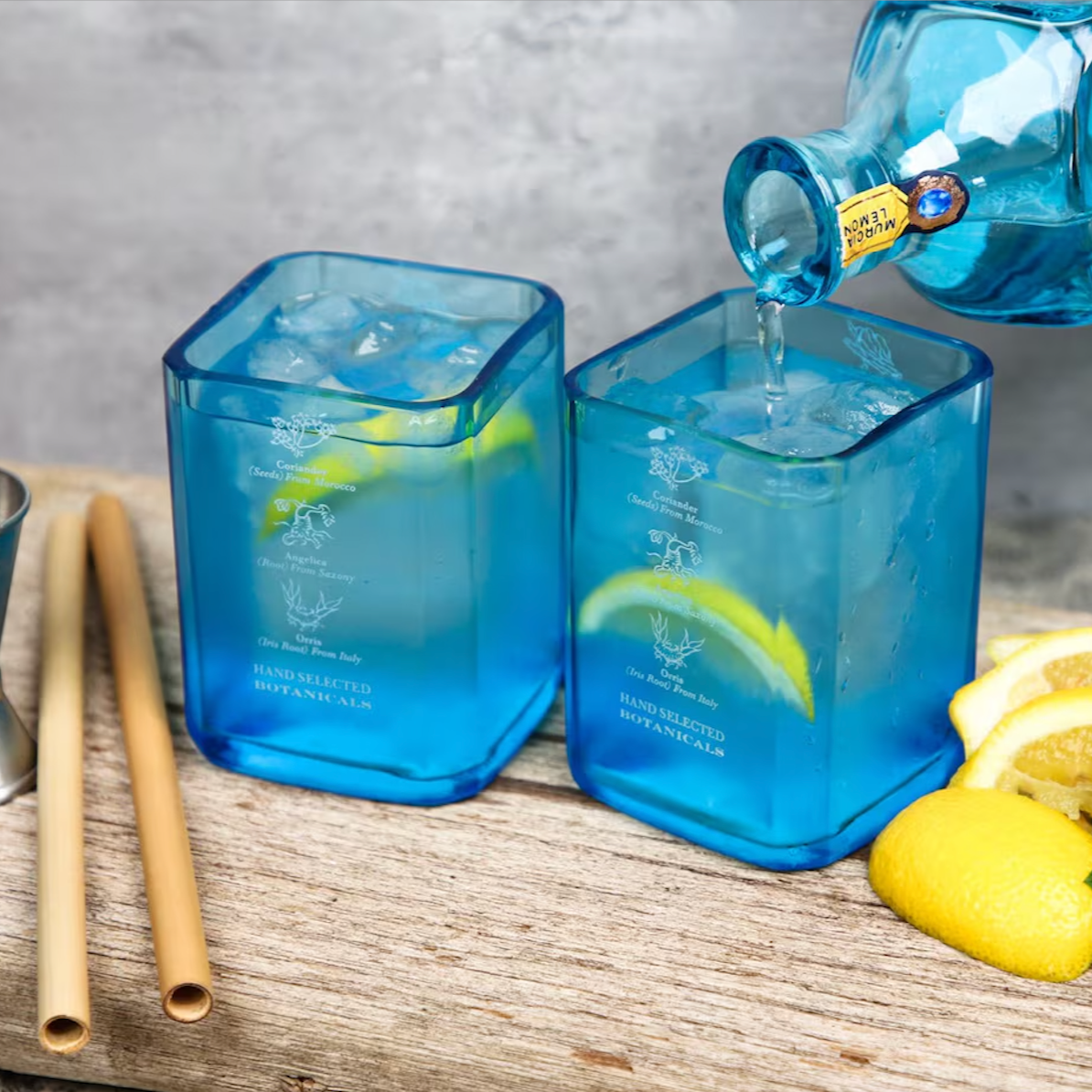 Eco-friendly gifts made with recyclable glassware, Bombay Sapphire Glasses