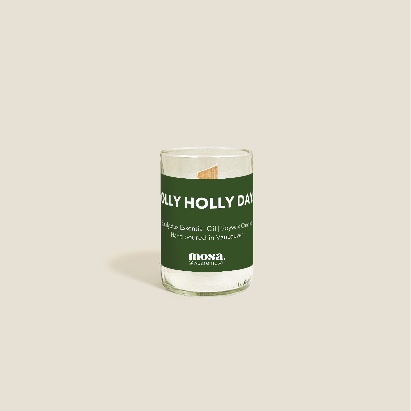 Jolly Holly Days Holiday Candle