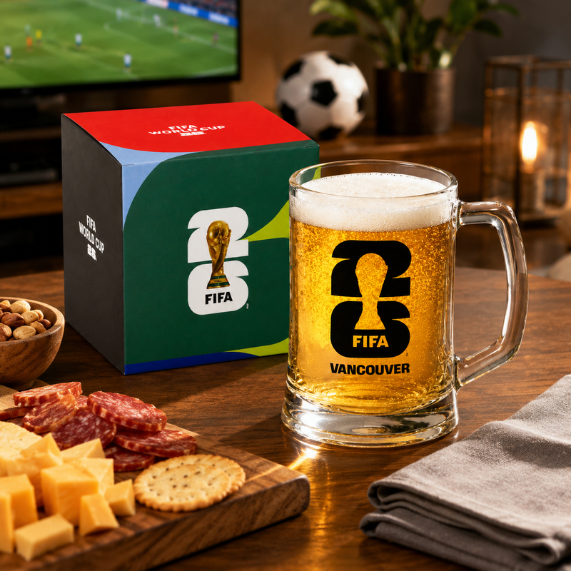 Official FIFA World Cup 2026 FIFA World Cup '26 Stein Beer Glass - 16 oz — Vancouver BC collectible by Mosa