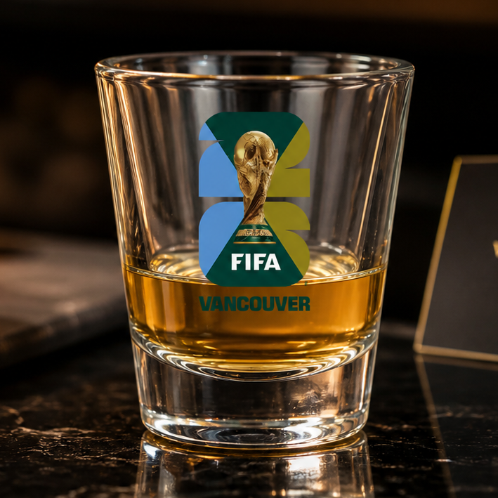 Official FIFA World Cup 2026 FIFA World Cup '26 Vancouver Shot Glass — Vancouver BC collectible by Mosa