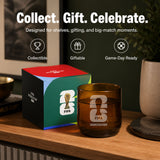 FIFA Vancouver glass and packaging on a shelf with promotional text.