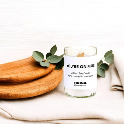 Mosa - You're on fire! (Coffee Eco-friendly Scented Soy Candle)