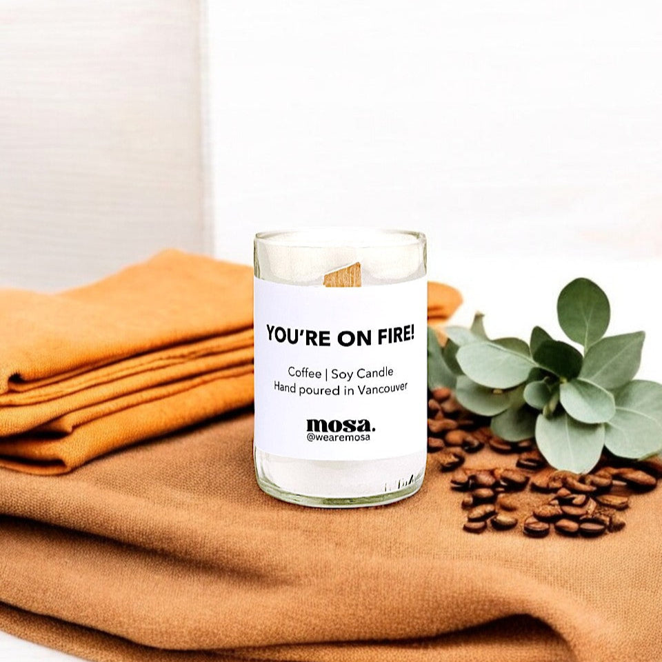 Mosa - You're on fire! (Coffee Eco-friendly Scented Soy Candle)