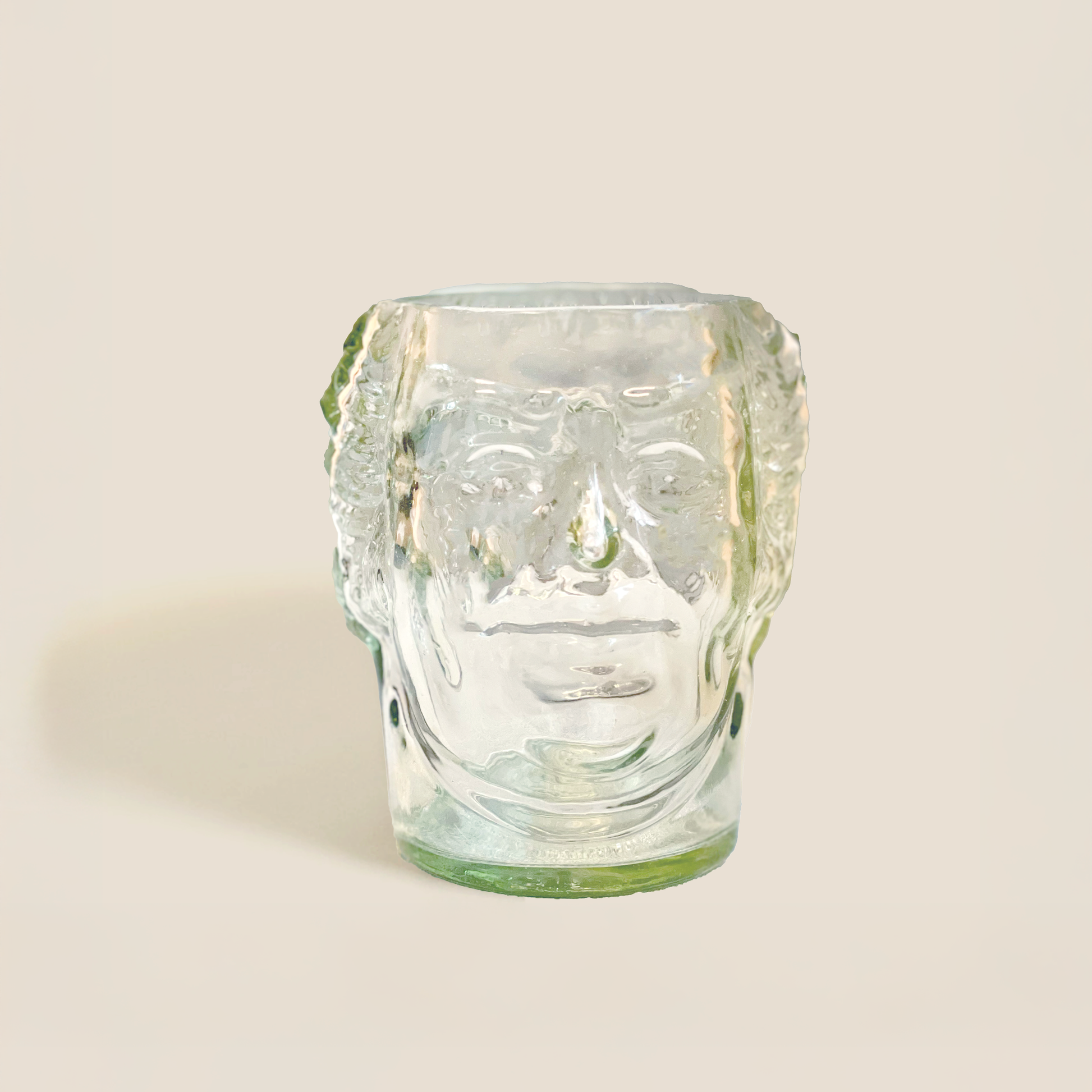 Eco-friendly gifts made with recyclable glassware, Old Monk Drinking Glass Skull