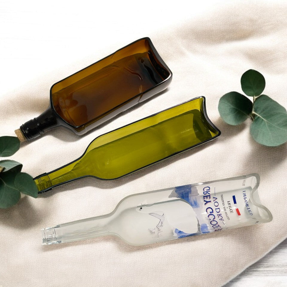 Eco-friendly gifts made with recyclable glassware, Ballantine Bottle Platter