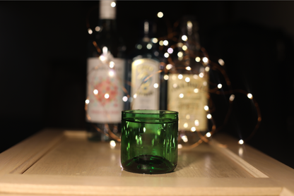 Eco-friendly gifts made with recyclable glassware, Wine Green glasses 9 oz