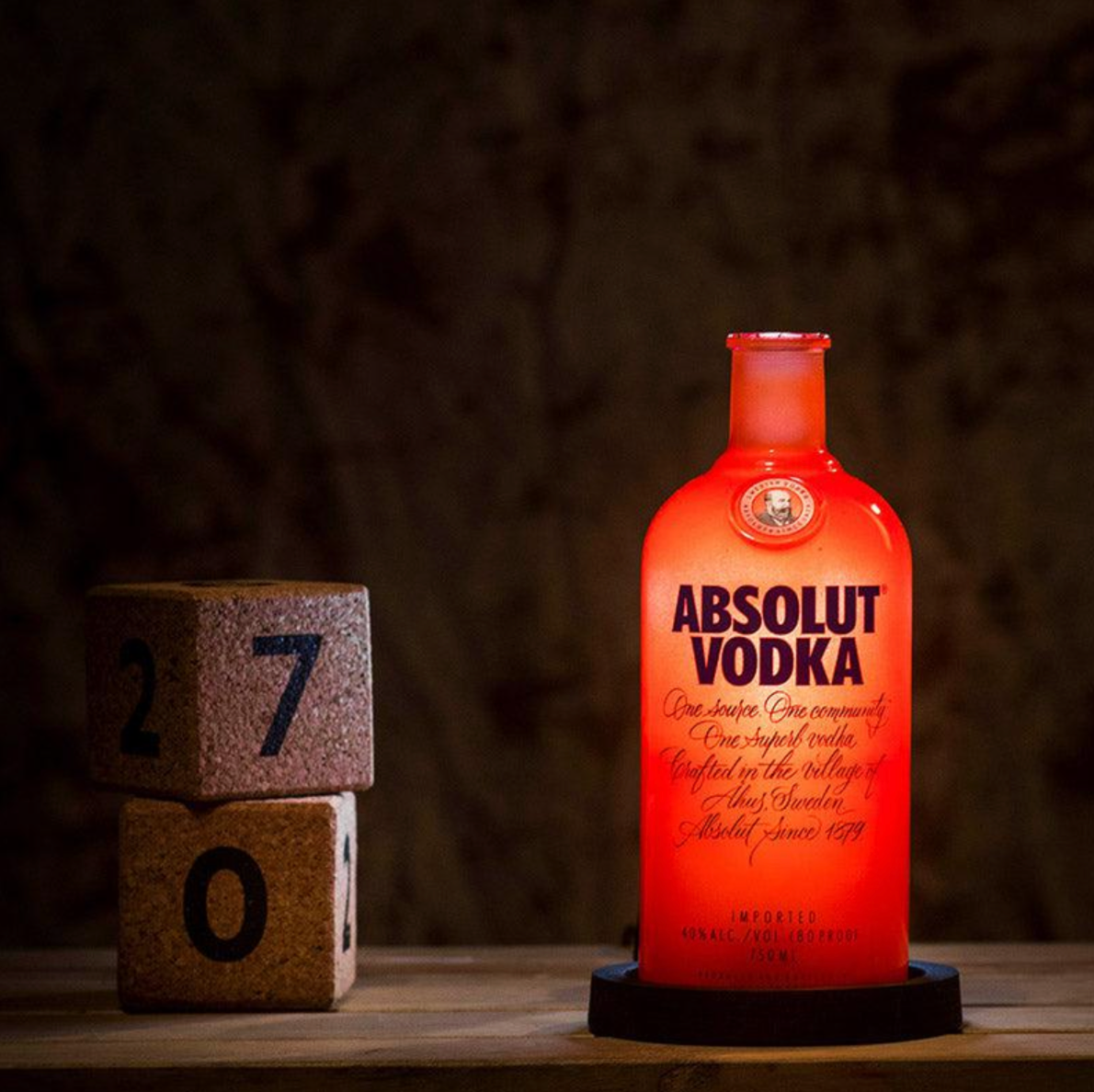 Eco-friendly gifts made with recyclable glassware, ABSOLUT-ely Amazing Lamps