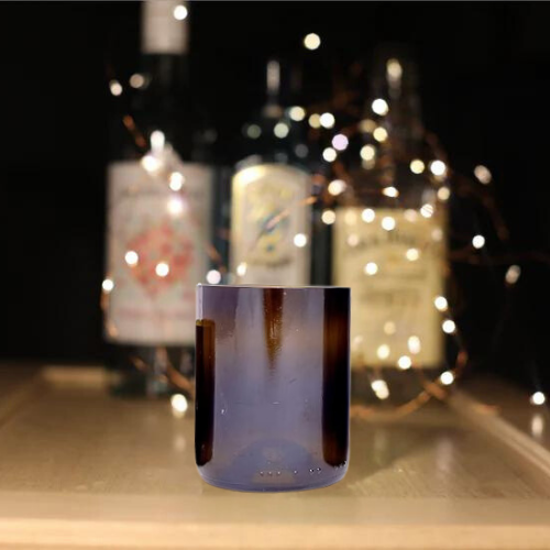 Eco-friendly gifts made with recyclable glassware, Wine Amber glasses 9 oz