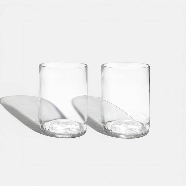 Beer bottle drinking glasses
