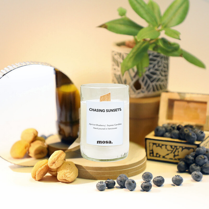 Apricot Blueberry Scented Soy Candle