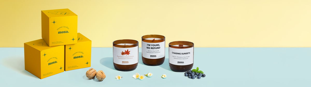 Core Collection | Sustainable Candles & Upcycled Glassware by Mosa