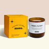 Eco-friendly gifts made with recyclable glassware, vanilla and grapefruit soy wax candle