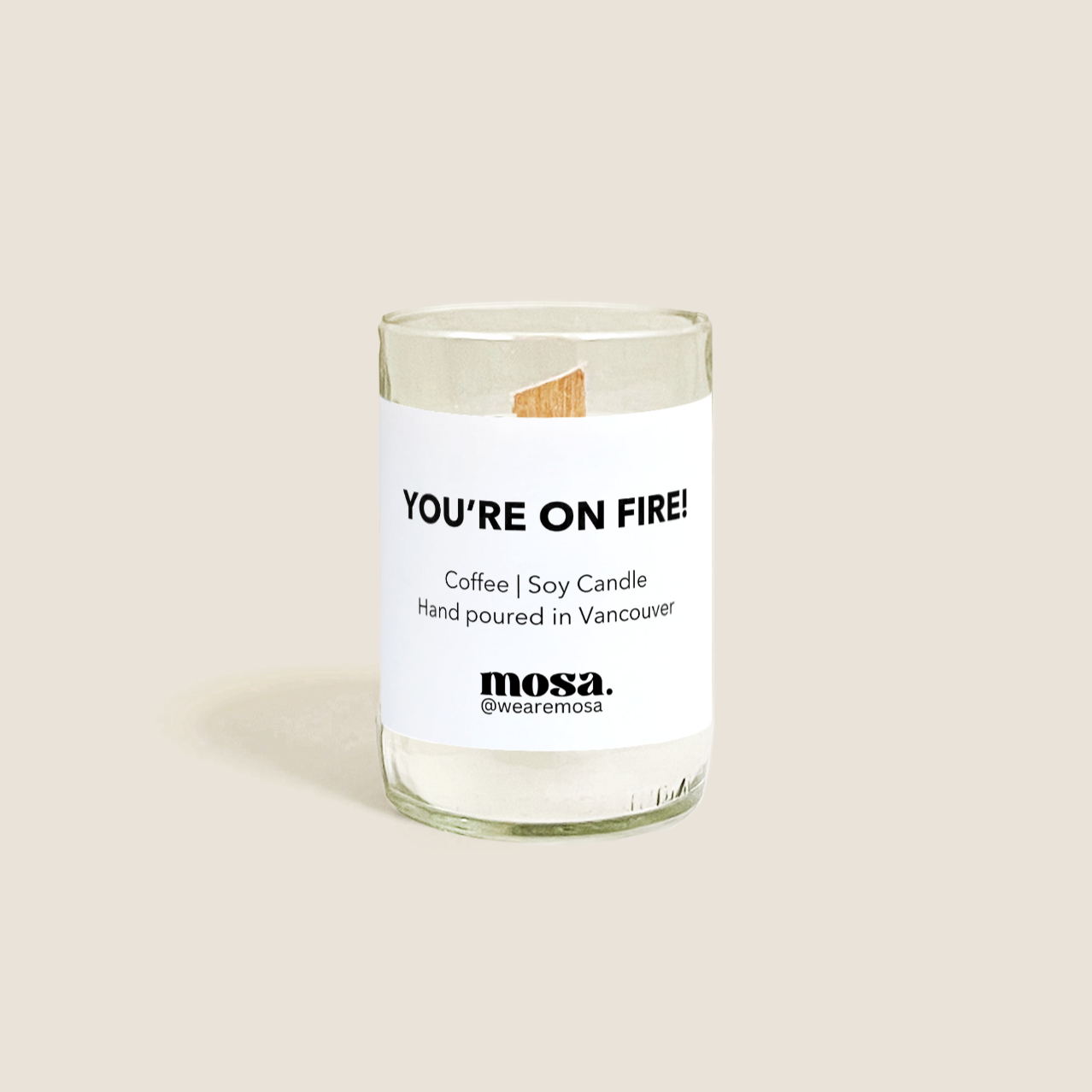 Mosa - You're on fire! (Coffee Eco-friendly Scented Soy Candle)