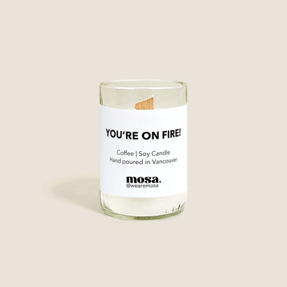 Mosa - You're on fire! (Coffee Eco-friendly Scented Soy Candle)